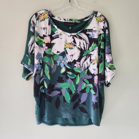 WHBM Woven Dolman Tee, Size S, Like New - Picture 2 of 5